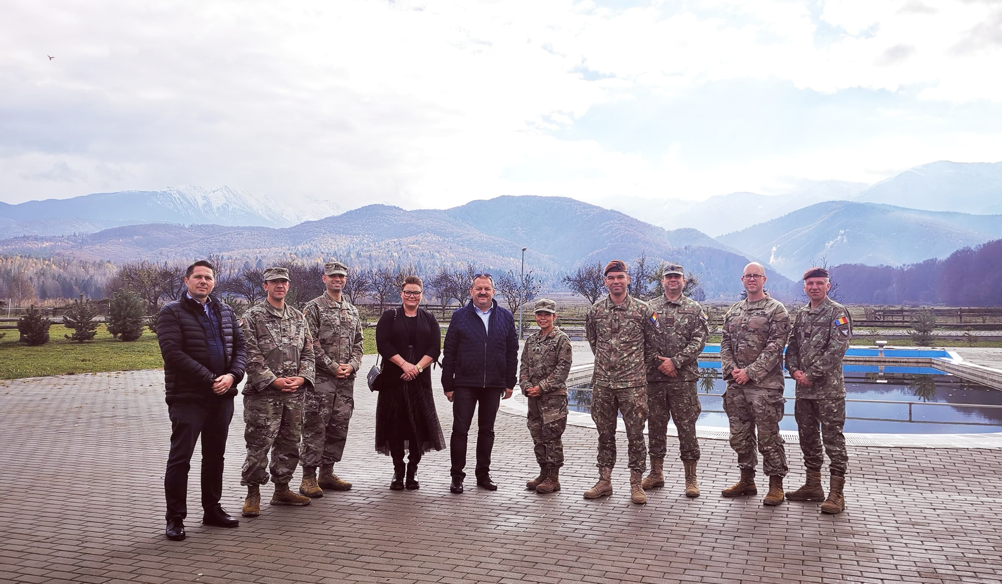 Militari americani în vizită la Avrig